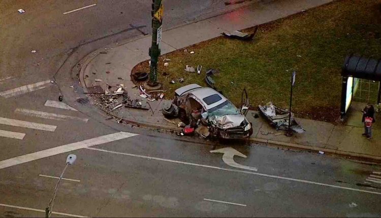 9 people hospitalized in Encinitas after high-speed chase ends in car crash