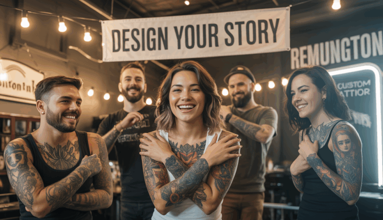 custom ink at remington tattoo parlor